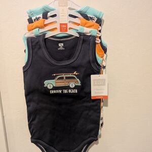 Hudson Baby Sleeveless Bodysuits Set